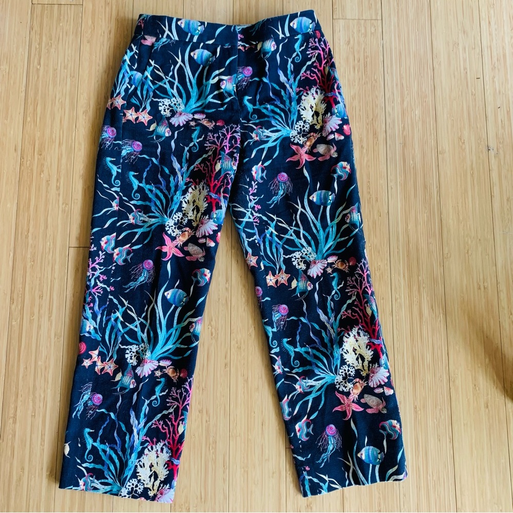 JCrew Under the Sea Graphic Patio Pants ๐ - Picture 6 of 7